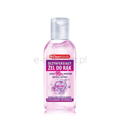 Clean Hands Antybakteryjny Żel Do Rąk Z Kolagenem I Witaminą E, 50 Ml