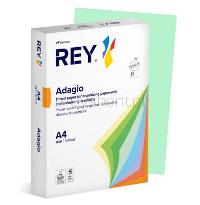 Rey Adagio Papier ksero A4, 160gsm, 09 zielony pastel *RYADA160X478 R100, 250 ark.