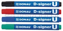 Donau Marker permanentny D-Signer U, okrągły, 2-4mm (linia), zielony - 3