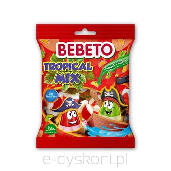 BEBETO ŻELKI TROPICAL MIX 80g