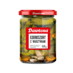 Dawtona Ogórki KorniSzampony Z Warzywami 520G 