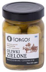 Iorgos Oliwki zielone nadziewane czosnkiem PREMIUM 350/210g