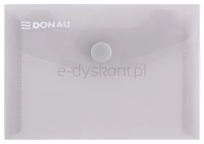 Teczka Kopertowa Donau Zatrzask, Pp, A7, 180Mikr., Dymna