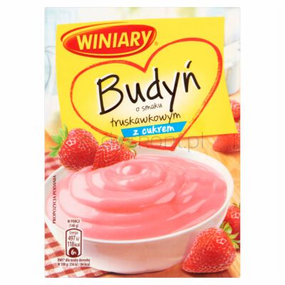 Winiary Budyń Z Cukrem Truskawkowy 60G