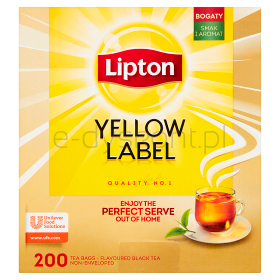 Lipton Herbata Yellow Label 200 x 2g