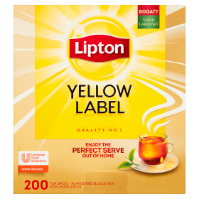 Lipton Herbata Yellow Label 200 torebek ekspresowych x 2g