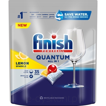 Finish Tabletki Do Zmywarki Quantum All-In-1 35 Lemon