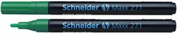 Marker olejowy SCHNEIDER Maxx 271, okrągły, 1-2mm, zielony