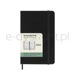 Kalendarz tygodniowy vertykalny MOLESKINE 2025, 12M, P, twarda oprawa, 9x14cm, czarny - 7