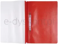 Office Products Skoroszyt, Pp, A4, Miękki, 100/170Mikr., Wpinany, Czerwony - 2