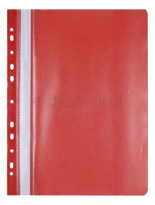 Office Products Skoroszyt, Pp, A4, Miękki, 100/170Mikr., Wpinany, Czerwony