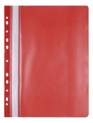 Office Products Skoroszyt, Pp, A4, Miękki, 100/170Mikr., Wpinany, Czerwony