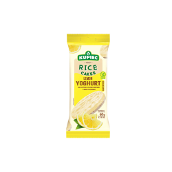Kupiec Wafle ryżowe w polewie jogurtowej o smaku cytrynowym 60g