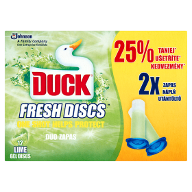 Duck Fresh Discs Lime Podwójny Zapas Krążka Żelowego Do Toalety 72 Ml (2 Sztuki)