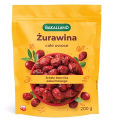 Bakalland Żurawina całe owoce 200g
