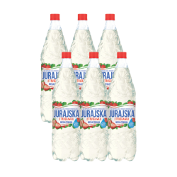 Jurajska ze smakiem truskawki niegazowana 20% soku butelka Pet 1,5L SK