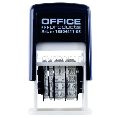 Office Products Datownik Samotuszujący Z Tuszem, Cyfrowy, Dd-Mm-Rrrr, Czarny