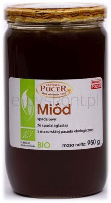 Pucer Miód Spadziowy Ze Spadzi Iglastej Bio 950 G