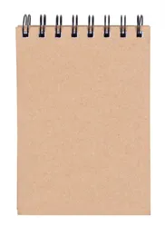 Kołonotatnik OFFICE PRODUCTS, craft, A6, w linie, 80 kart., 80gsm, brązowy