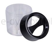 Office Products Pojemnik magnetyczny na spinacze okrągły, pusty, transparentny - 2