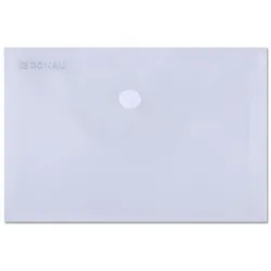 Donau Teczka kopertowa zatrzask, PP, A6, 180mikr., transparentna