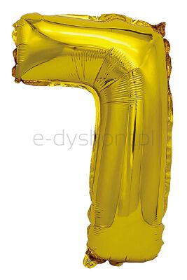 Part Go Balon foliowy cyfra 7, 80cm, złoty