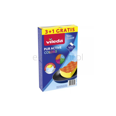 Vileda Zmywak Pur Active Colors 4szt.
