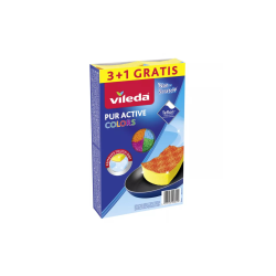 Vileda Zmywak Pur Active Colors 4szt.