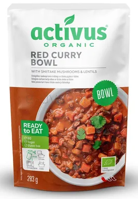 Danie czerwone curry z grzybami shitake i soczewicą BEZGL. BIO 283 g