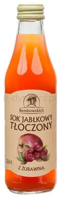 Sok Jabłkowy Tłoczony Z Żurawiną 250 Ml