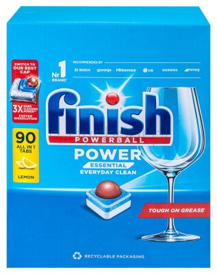 Finish Tabletki do zmywarki Power Essential, 90szt., lemon