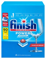Tabletki do zmywarki FINISH Power Essential, 90szt., lemon