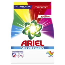 Ariel Proszek Do Prania Fast Dissolving Color 20 Prań 1100 G