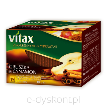 Vitax Herbata Gruszka&Cynamon 15 Kopert