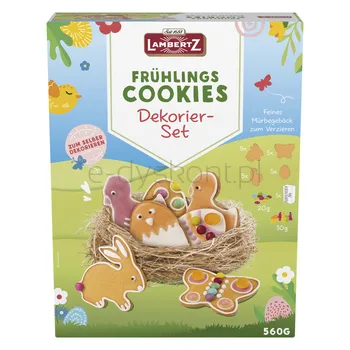 Lambertz Wielkanocne ciastka kruche z lentilkami czekoladowymi DIY 560g