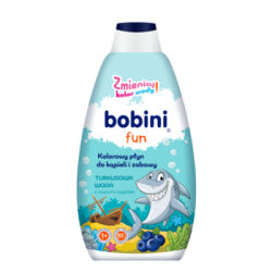 Bobini Fun płyn do kąpieli i zabawy turkusowa woda 500ml