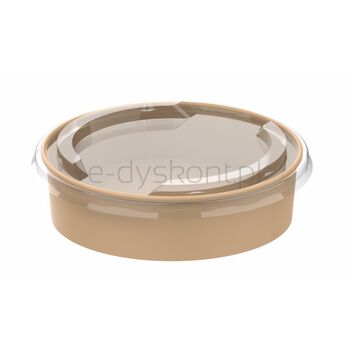 Guillin Pokepack Miski Papierowe Kraft 750 Ml Wraz Z Przykrywkami Pet | 30 Szt.