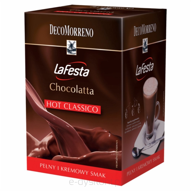 Decomorreno Napój Instant  La Festa Chocolatta Hot Classico 250 G (10 Saszetek)