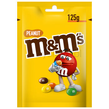 M&M'S Peanut Orzeszki Ziemne Oblane Czekoladą W Kolorowych Skorupkach 125 G