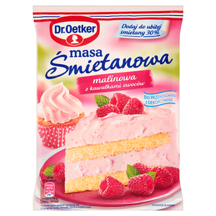 Dr.Oetker Masa Śmietanowa O Smaku Malinowym 86 G