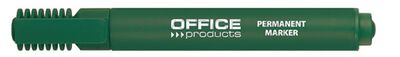 Office Products Marker permanentny ścięty, 1-5mm (linia), zielony [BIURO]