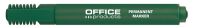 Office Products Marker permanentny ścięty, 1-5mm (linia), zielony [BIURO]
