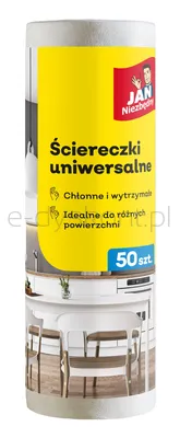 Jan Niezbędny Ściereczki Na Rolce Białe 50 Sztuk