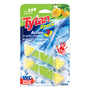 Tytan Kostka Toaletowa Wc Action 3 Lemon 2X40G