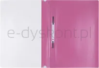 Skoroszyt OFFICE PRODUCTS, PP, A4, miękki, 100/170mikr., różowy - 2