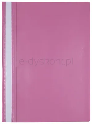 Skoroszyt OFFICE PRODUCTS, PP, A4, miękki, 100/170mikr., różowy