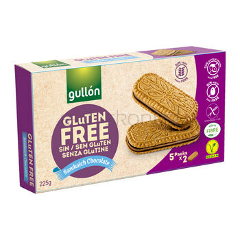 Gullon Bezglutenowe Ciasteczka Wypełnione Kremem Czekoladowym 225 G