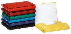 Office Products Teczka Z Rzepem PP, A4/4cm, 3-skrz., mix kolorów