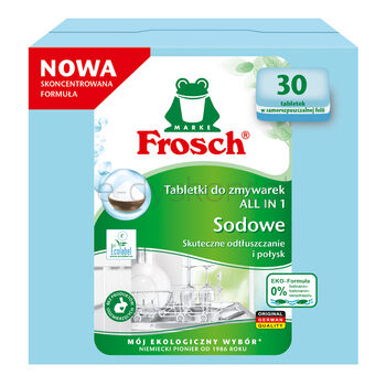 Frosch tabletki do zmywarek, Sodowe 30 szt.