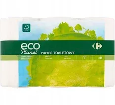 Carrefour Papier Toaletowy Eco 2W 8 Rolek